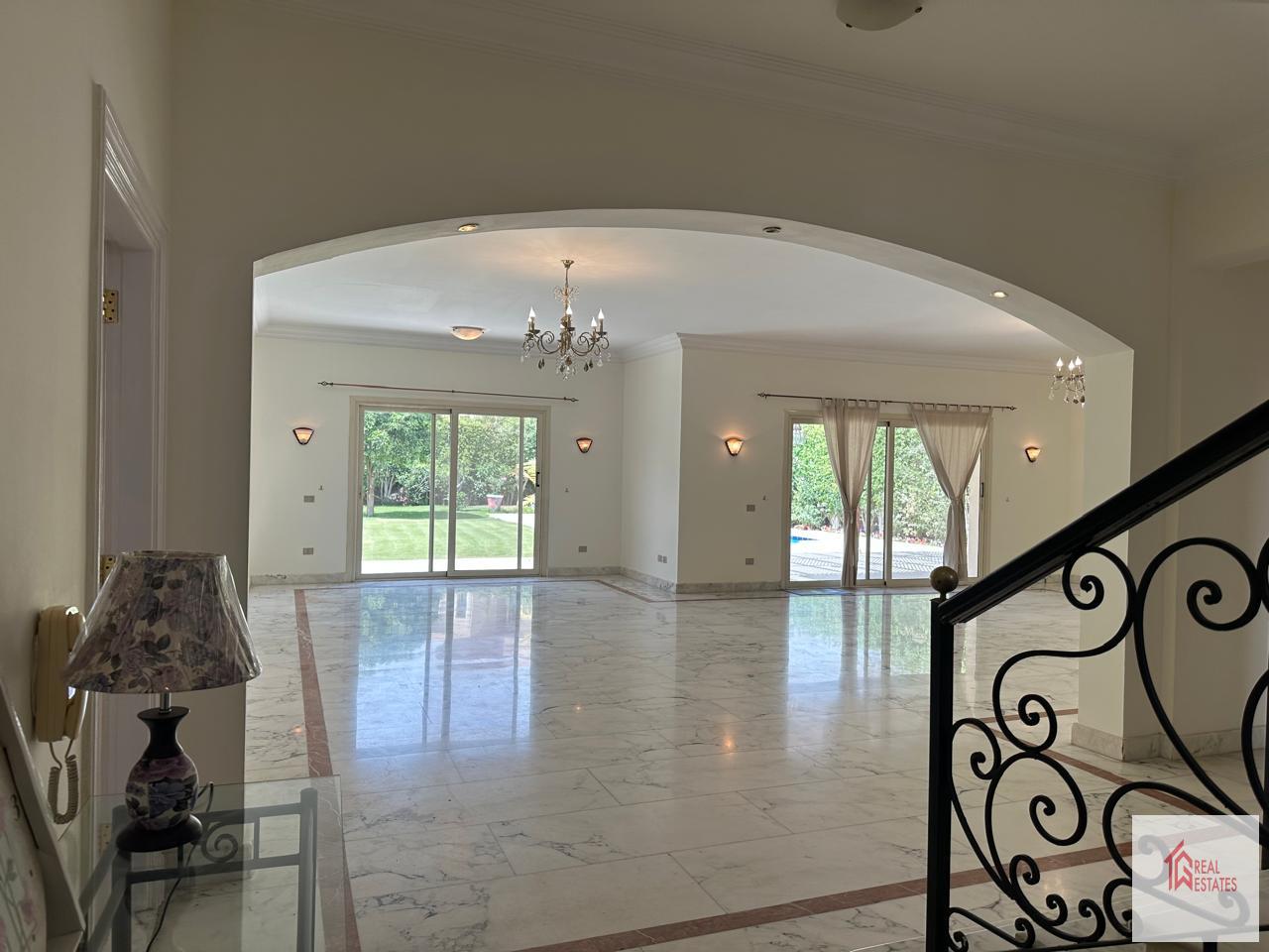 inside katameya Heights New cairo Villa for rent