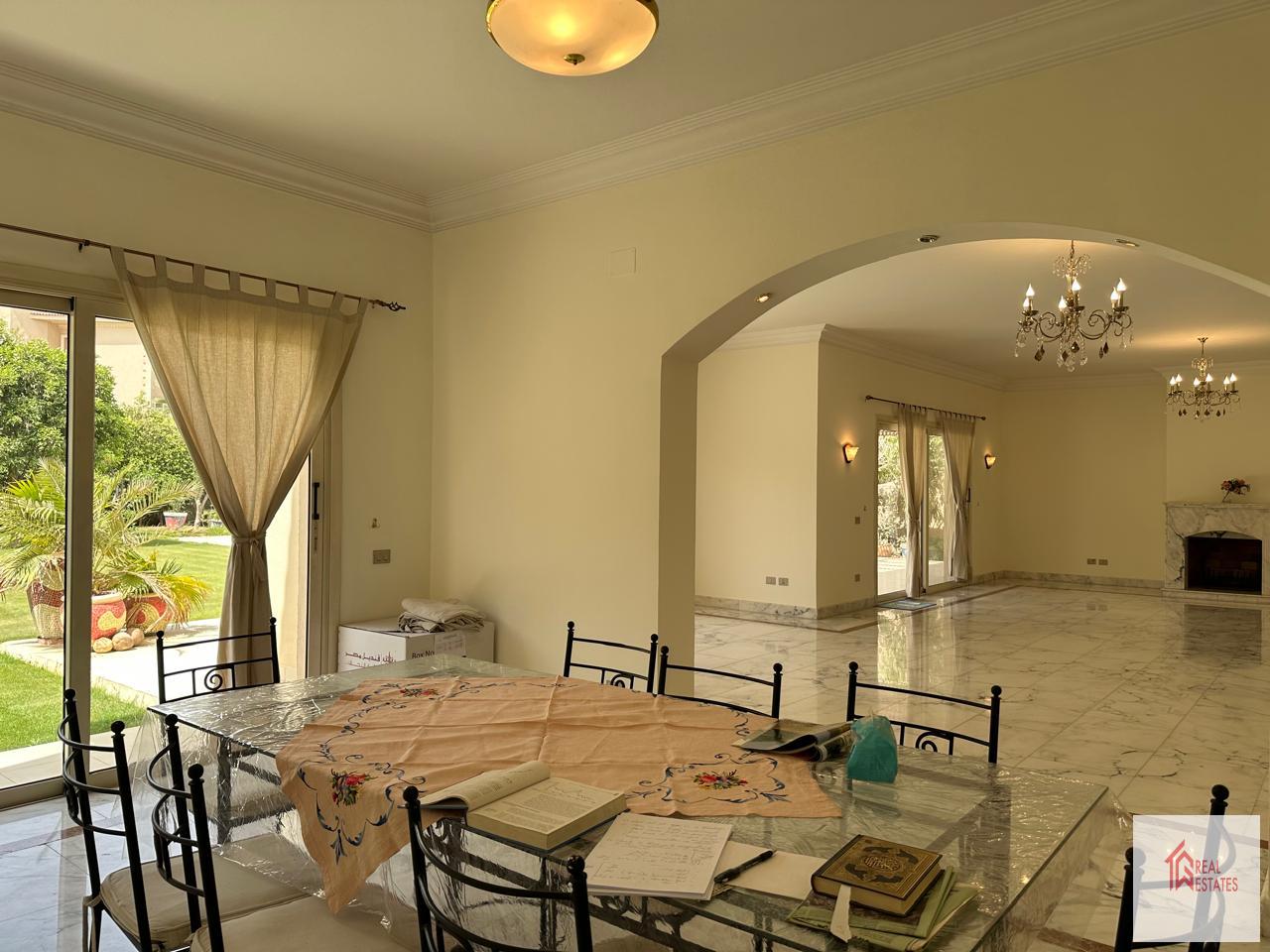 inside katameya Heights New cairo Villa for rent