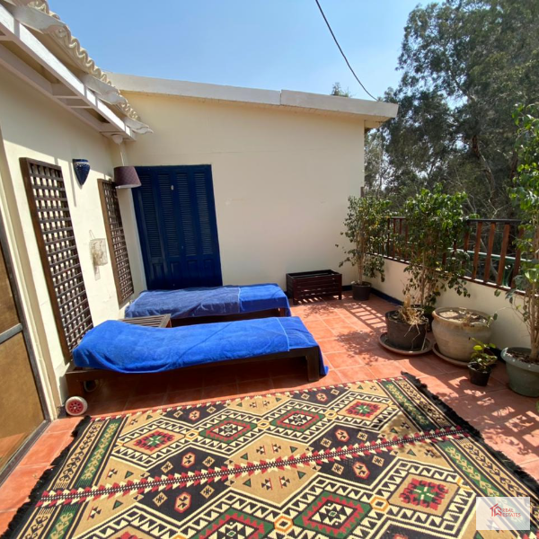 Ático de una planta Alquiler Maadi sarayat suburbio 2 dormitorios un baño Gran terraza