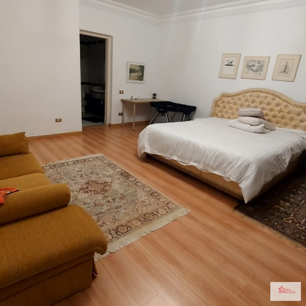 Villa single family home Private rent Katameya Heights Semi Furnished Swimming Pool New Cairo Egypt