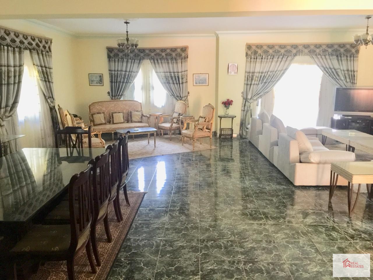 Villa for rent in October City in Dara Gardens Compound, fully furnished