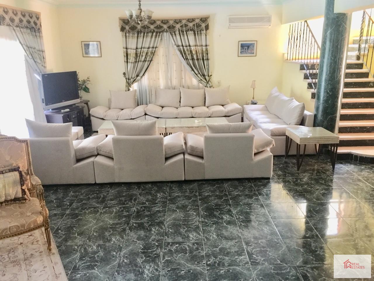 Villa for rent in October City in Dara Gardens Compound, fully furnished