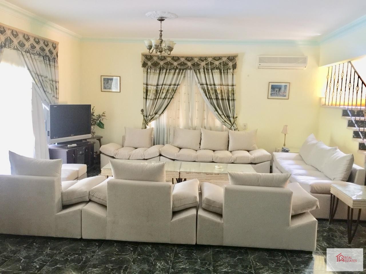 Villa for rent in October City in Dara Gardens Compound, fully furnished