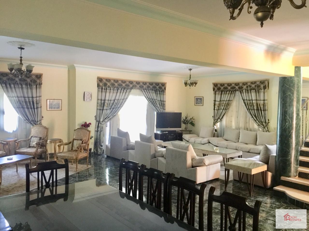 Villa for rent in October City in Dara Gardens Compound, fully furnished