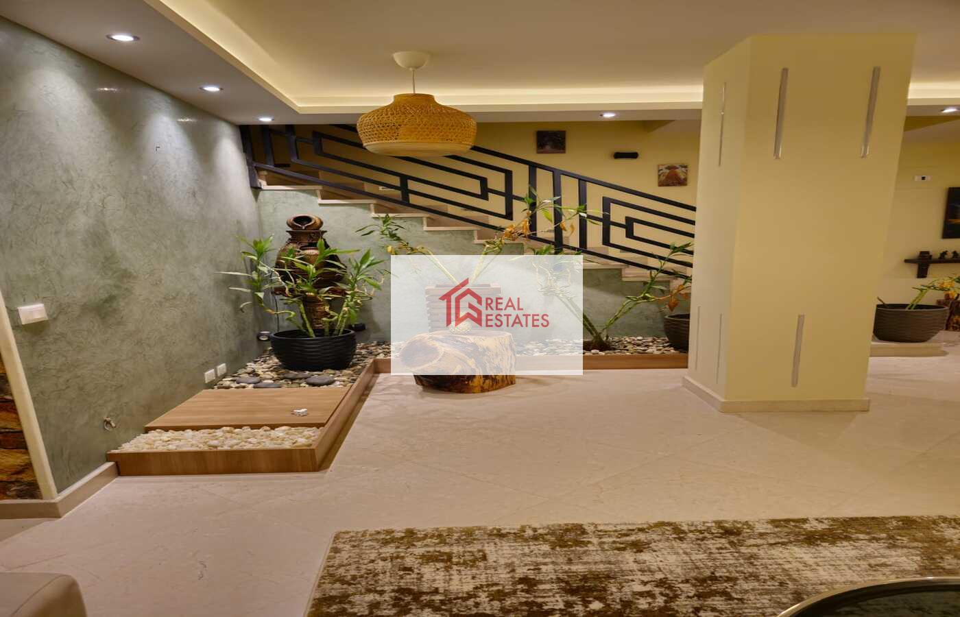 Mena Garden City Şehir evinde kiralık villa Full mobilyalı Giza Mısır