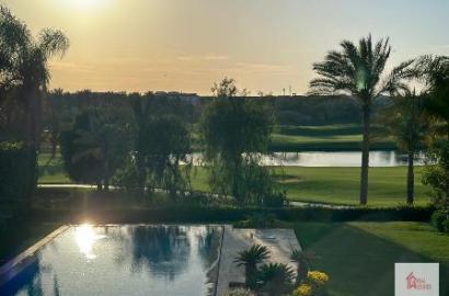 Villa kiralık katameya kum tepeleri golf sahası manzarası göl manzarası