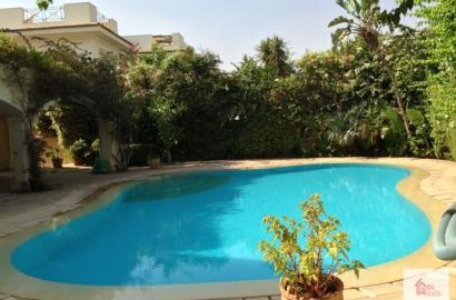 Katameya heights Golf tennis Resort standalone villa rent New Cairo Egypt