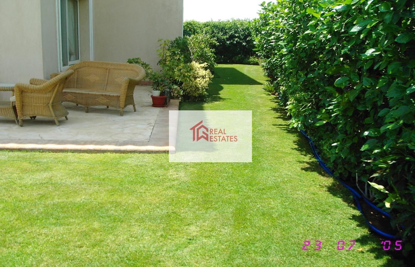 Semi-furnished independent standalone villa for rent in Katameya Heights New Cairo Egypt