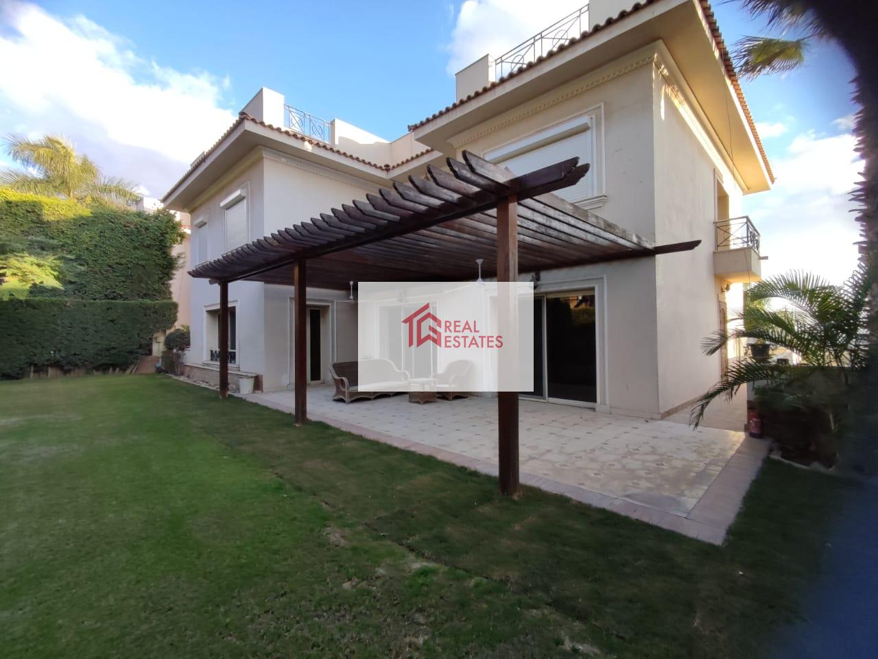 Standalone villa rent or sale with private garden in Katameya Heights compound