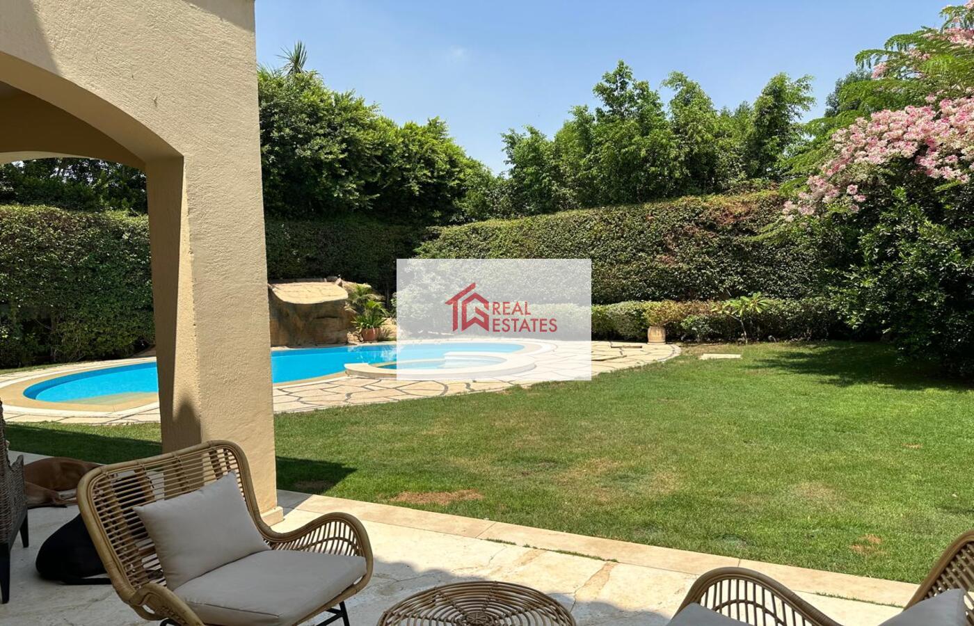 Bağımsız Villa kiralık Katameya Heights özel yüzme havuzlu 5 Yatak Odalı yarı mobilyalı