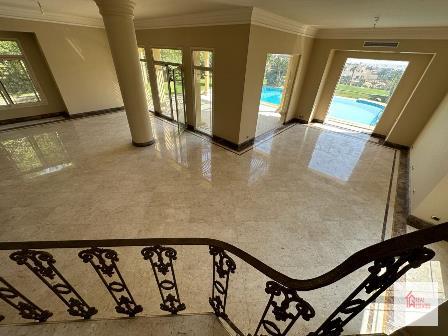 Inside stunning imculate private standonlone Katameya Heights villa Golf view