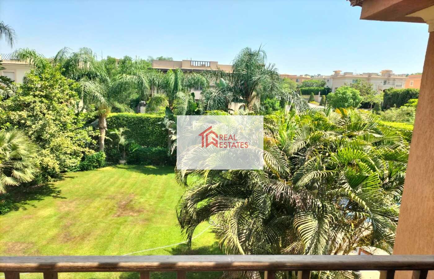 Villa duplex Ground first Floor furnished at Katameya Heights Golf tennise Resote For Rent New Cairo Egypt