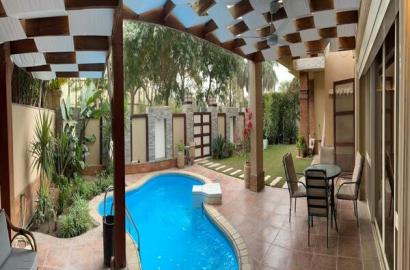 Ground Floor at Katameya Heights golf tennise resort For Rent new cairo egypt