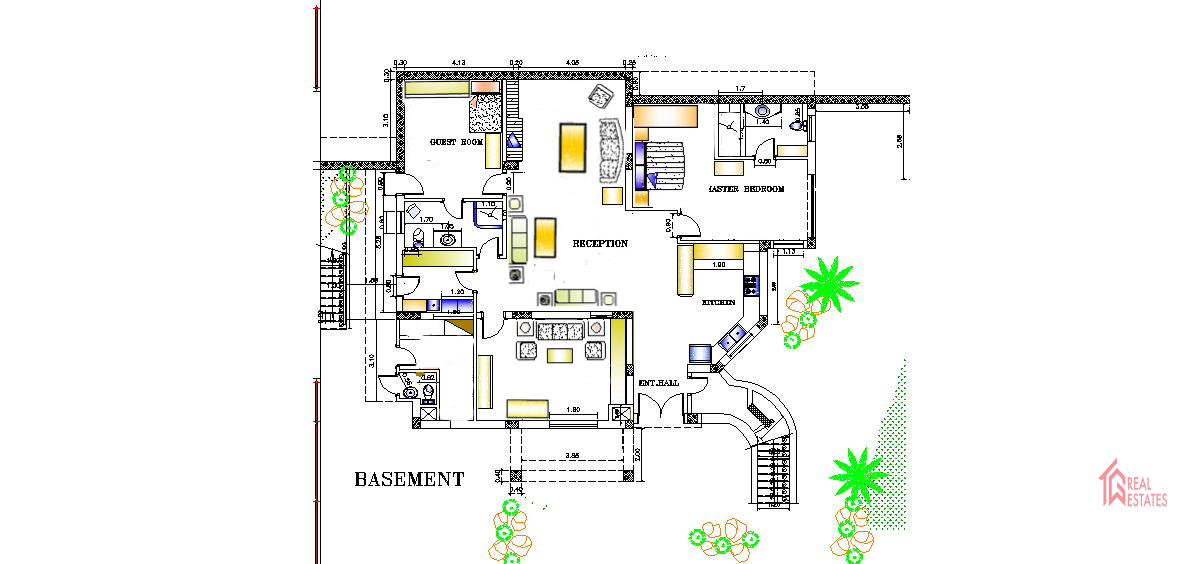 Modern furnished apartment rent katameya heights golf course