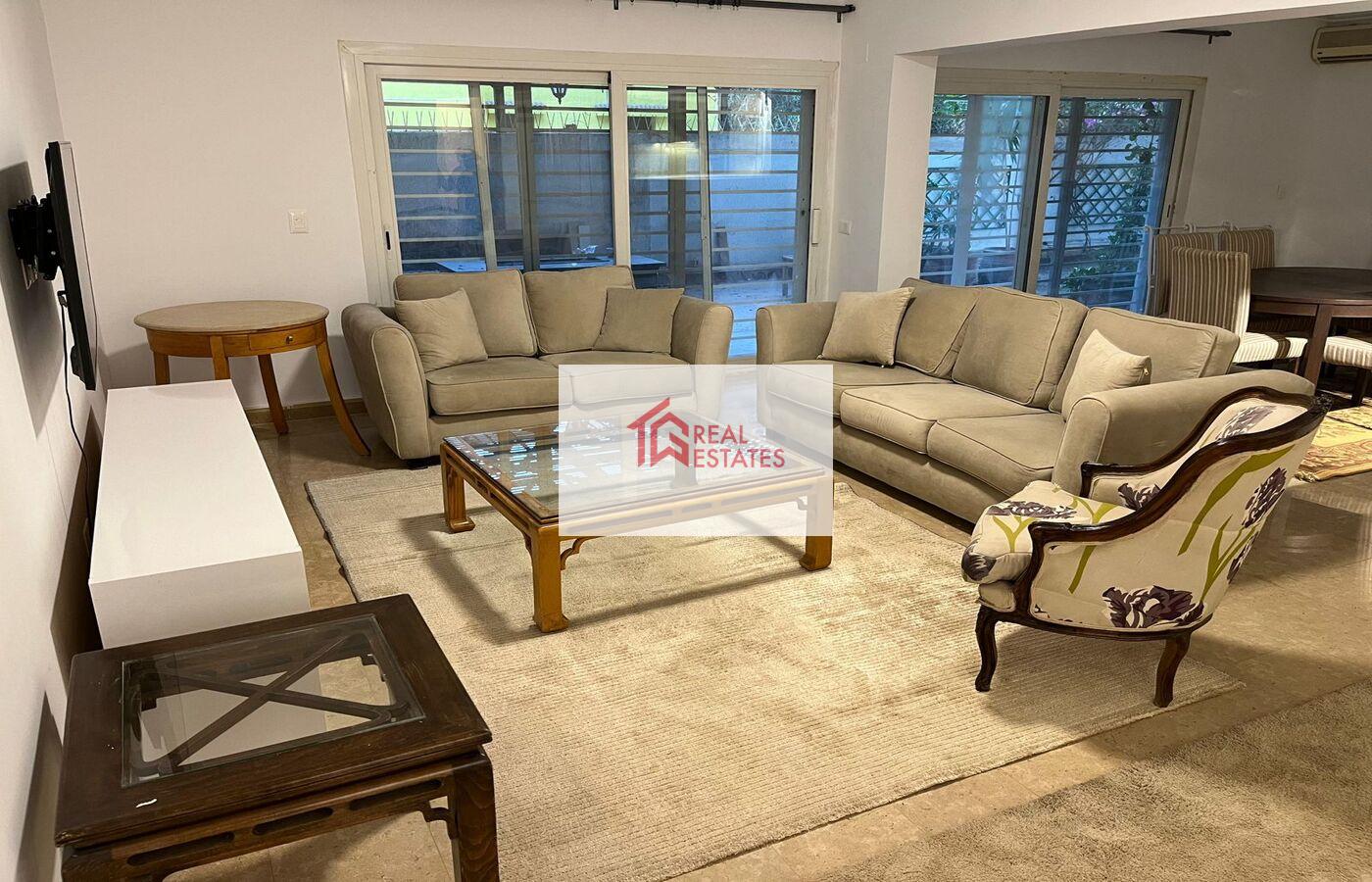 Amazing Ground Floor with garden For Rent in Sarayat maadi - Cairo Egypt