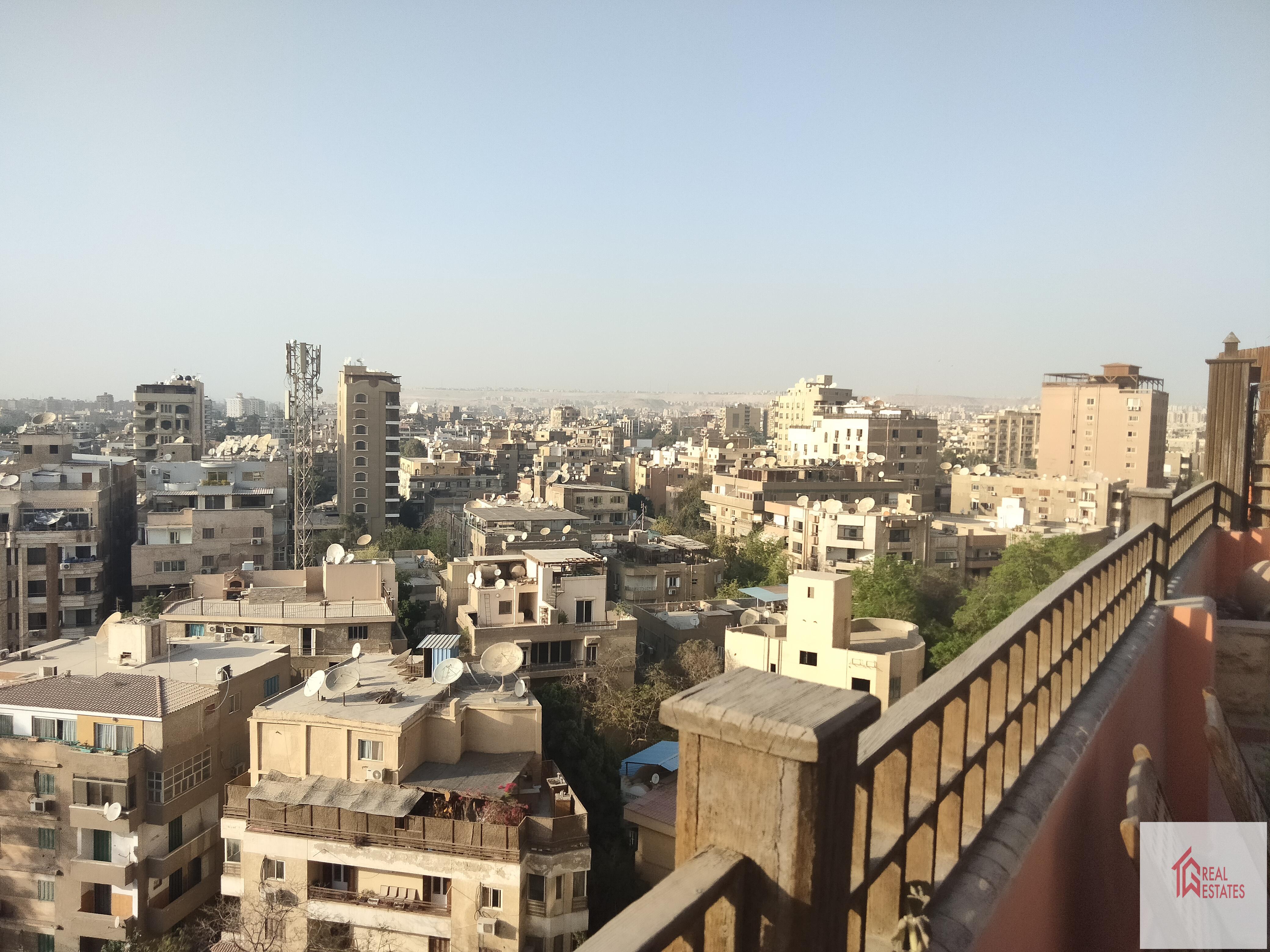 Penthouse Rooftop 2 bedrooms 2 bathroom modern big terrece maadi degla cairo egypt