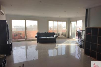 Penthouse Rooftop 2 master bedrooms 2 bathroom modern terrece maadi degla cairo egypt walking to american school