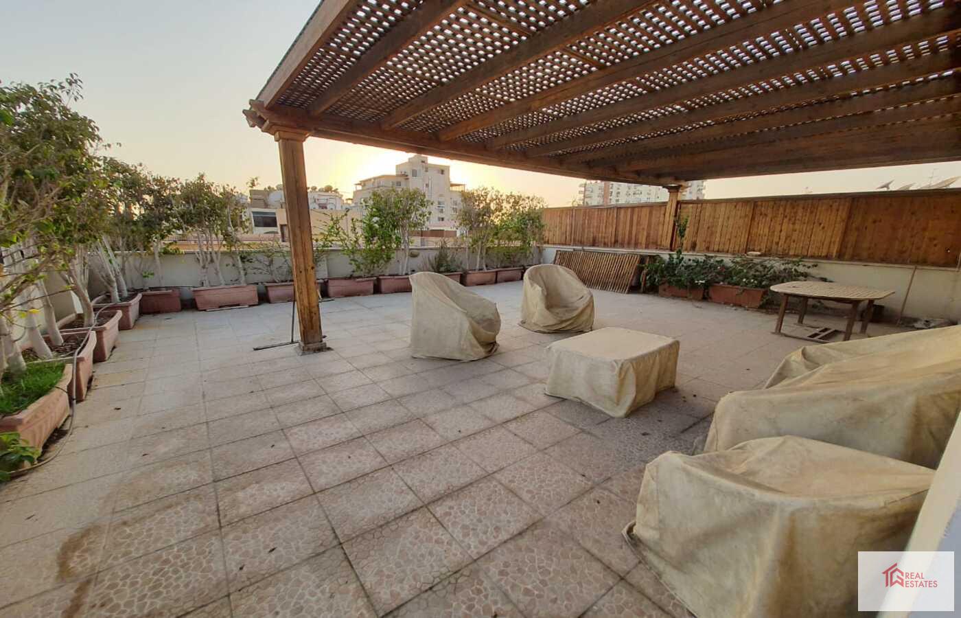 Amazing sunny Modern Penthouse Duplex shared Pool Rent in maadi