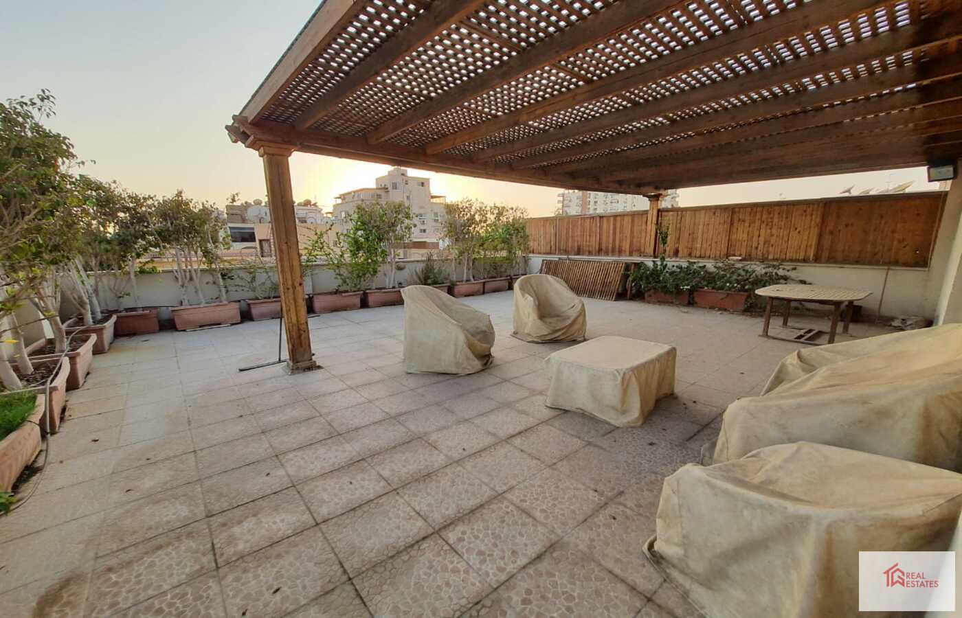 Amazing sunny Modern Penthouse Duplex shared Pool Rent in maadi