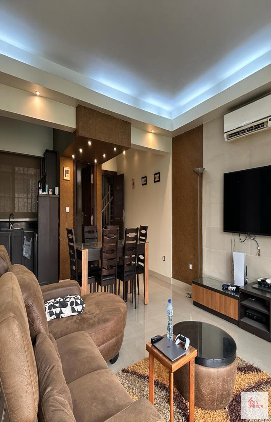 Modern furnished apartment rent 2 bedrooms 2 bathrooms maadi Sarayate suburban Cairo Egypt