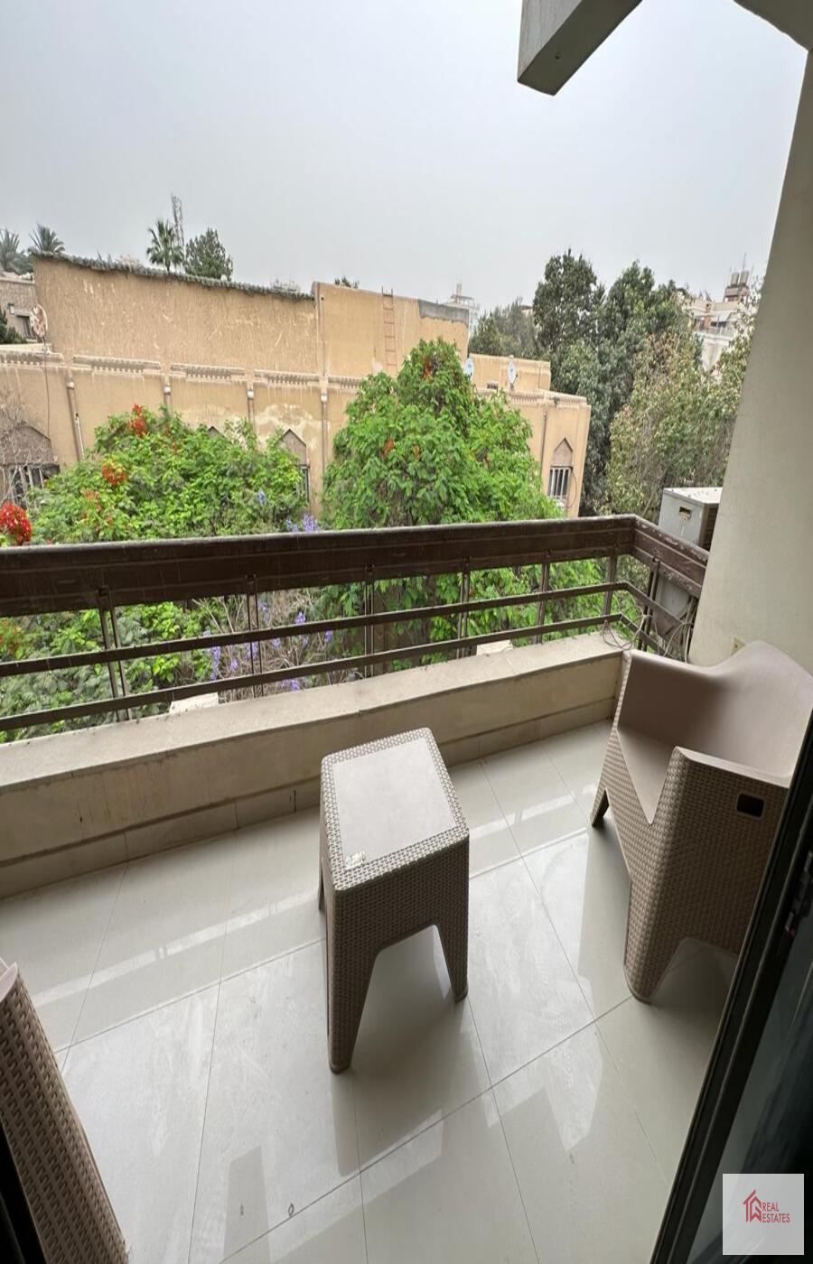 Modern furnished apartment rent 2 bedrooms 2 bathrooms maadi Sarayate suburban Cairo Egypt