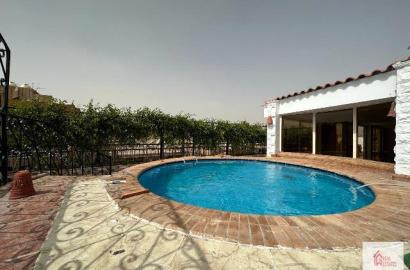 Duplex roof penthouse, two floors, 5th floor, with private pool, 4 bedrooms, 4 bathrooms hay al maadi as sarayate cairo egypt