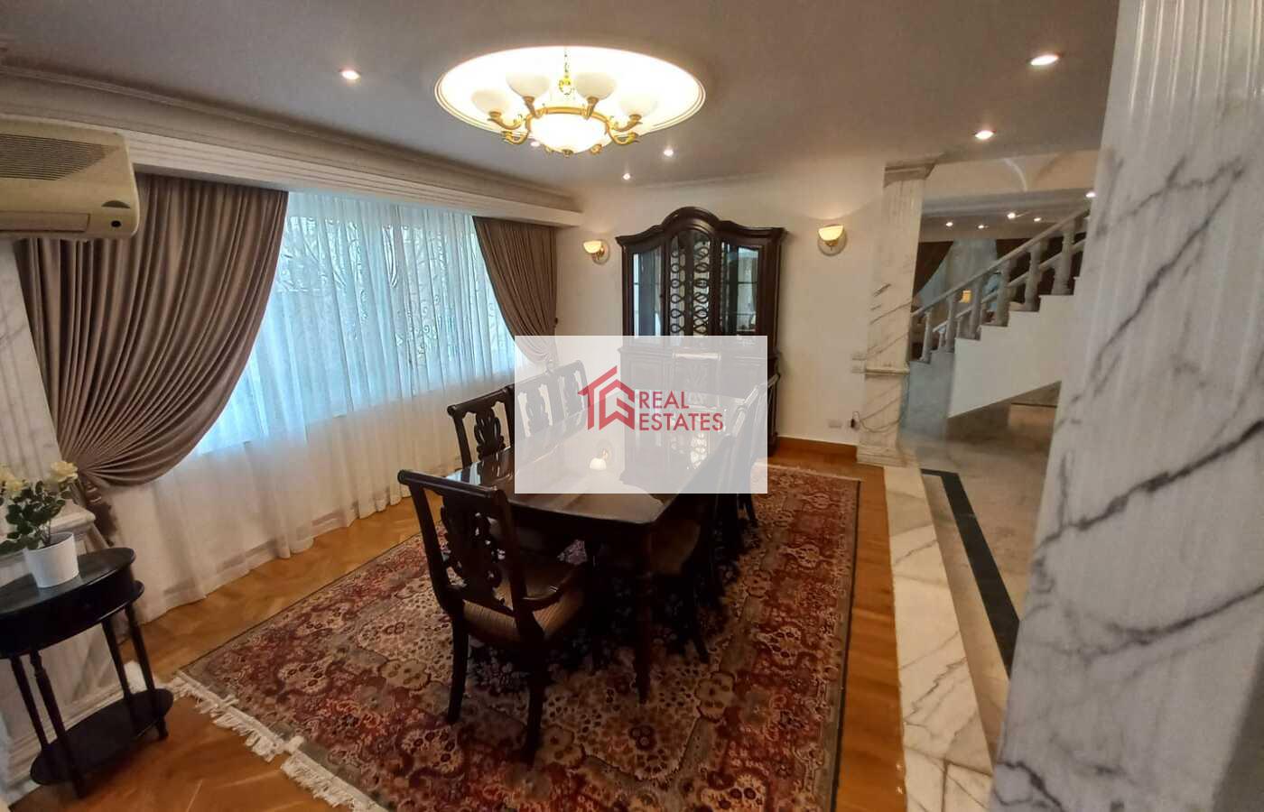 Stunning Ground and First Floor Duplex with Private garden For Rent in Sarayate hay al Maadi - Cairo Egypt