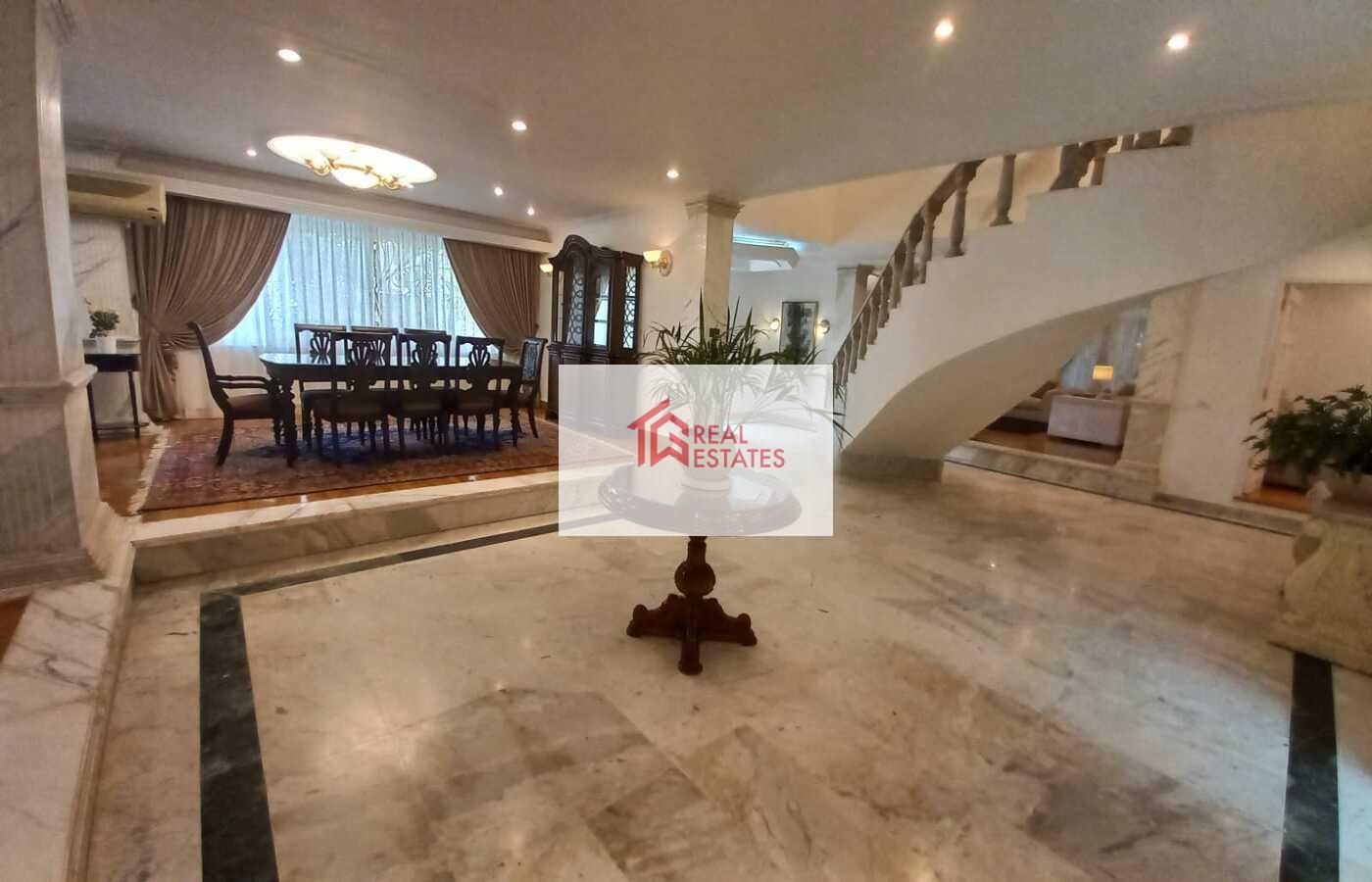 Stunning Ground and First Floor Duplex with Private garden For Rent in Sarayate hay al Maadi - Cairo Egypt