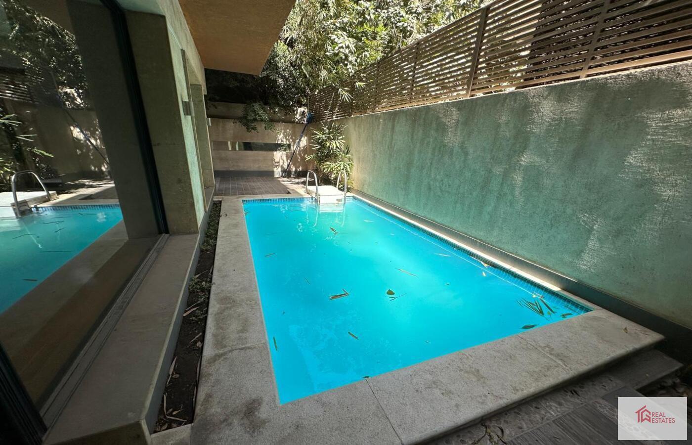 Modern Ground Floor with Private pool For Rent in Degla Maadi - Cairo - Egypt