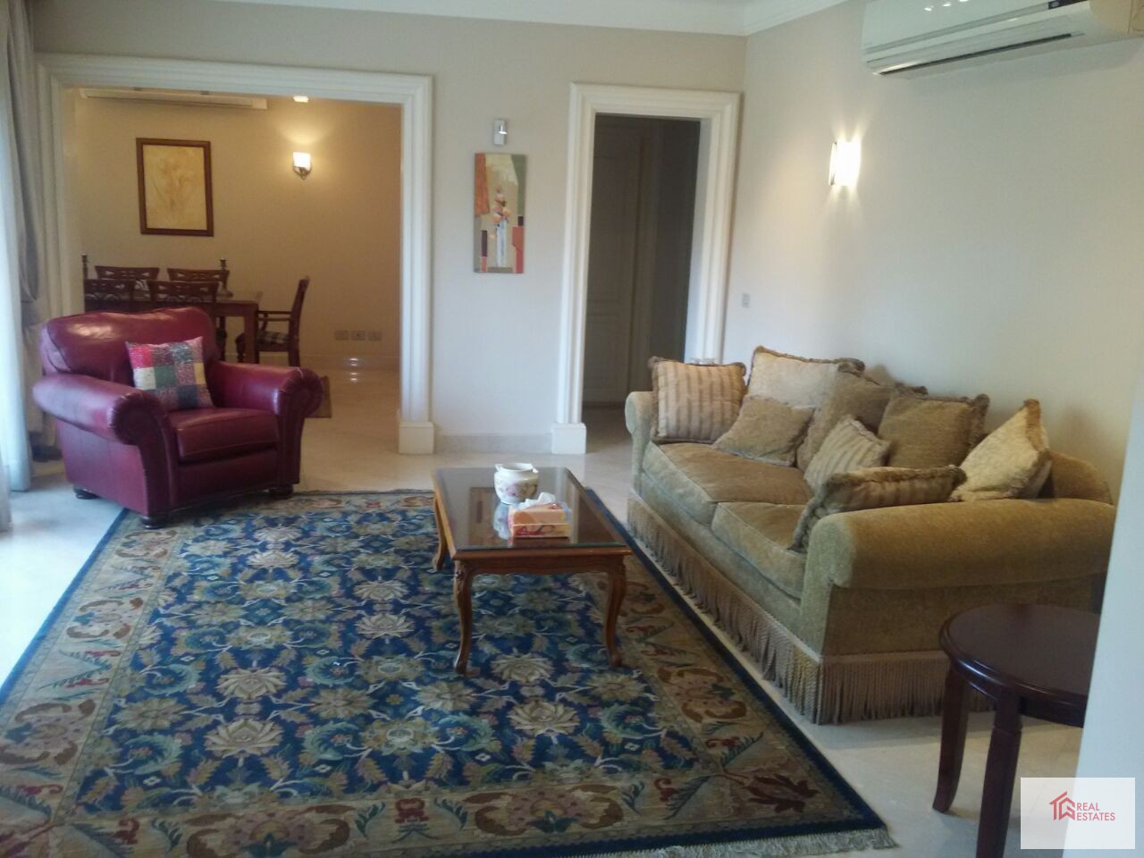 Furnished Apartment for rent furnished in Maadi 3 bed 2 baths cairo egypt