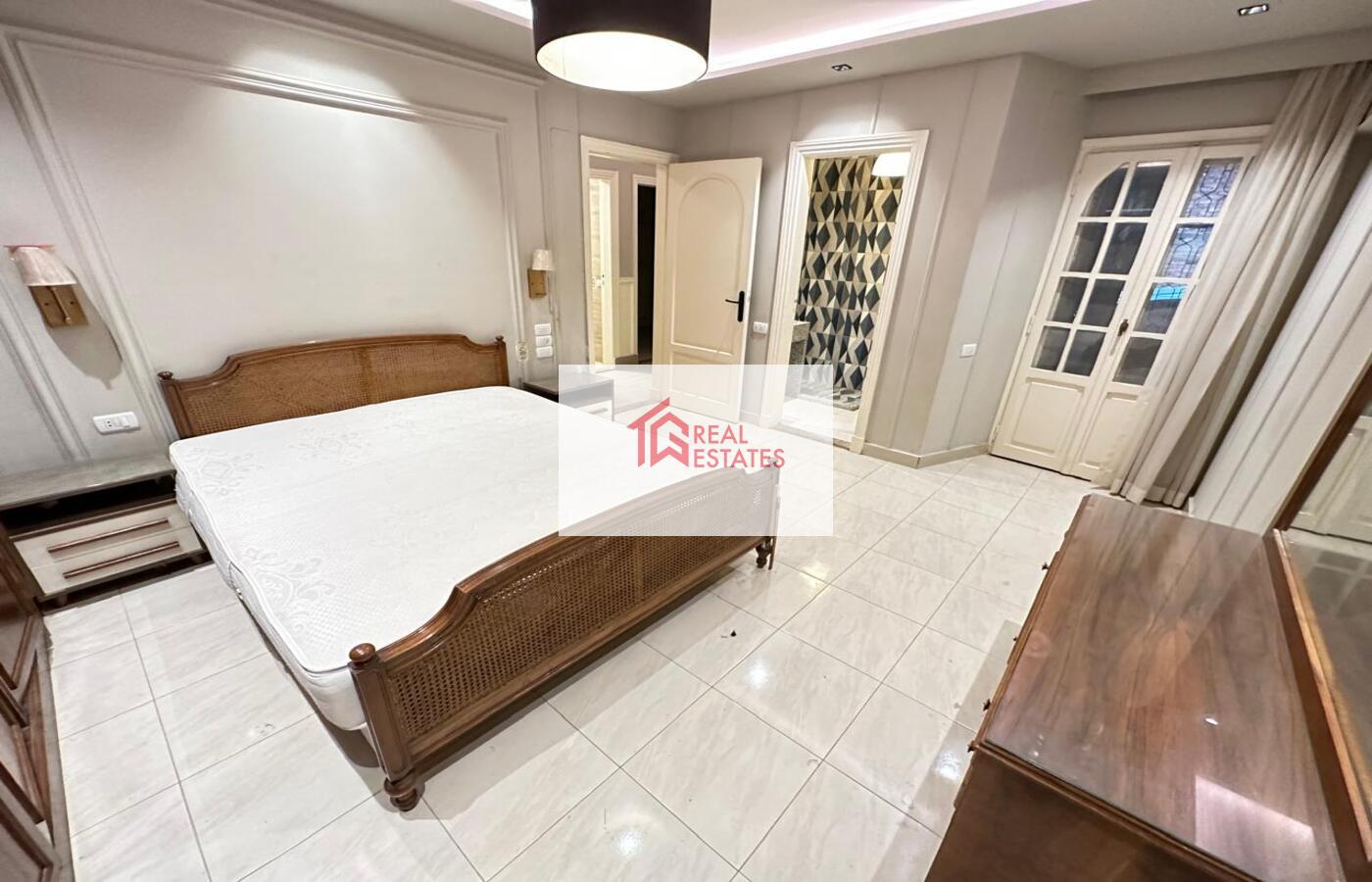 Modern Apartment For Rent in Maadi Degla - Cairo Prime location Consisting of : 2 bedrooms - 2 bathrooms - open kitchen- reception