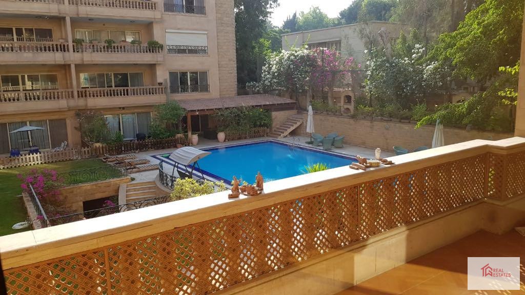 Penthouse Louer Madi Sarayate Semi Meublé 5 Chambres 6 Salles De Bains Le Caire Egypte