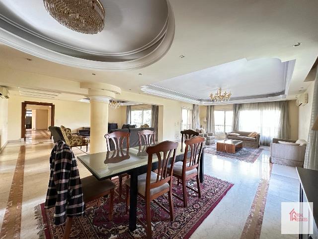 Full furnished apartment rent maadi Sarayate Cairo Egypt modern 4 bedrooms 4 bathrooms cairo egypt