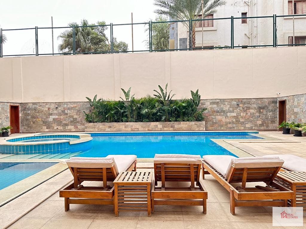 Modern Apartment with shared pool For Rent in Maadi Sarayat - Cairo