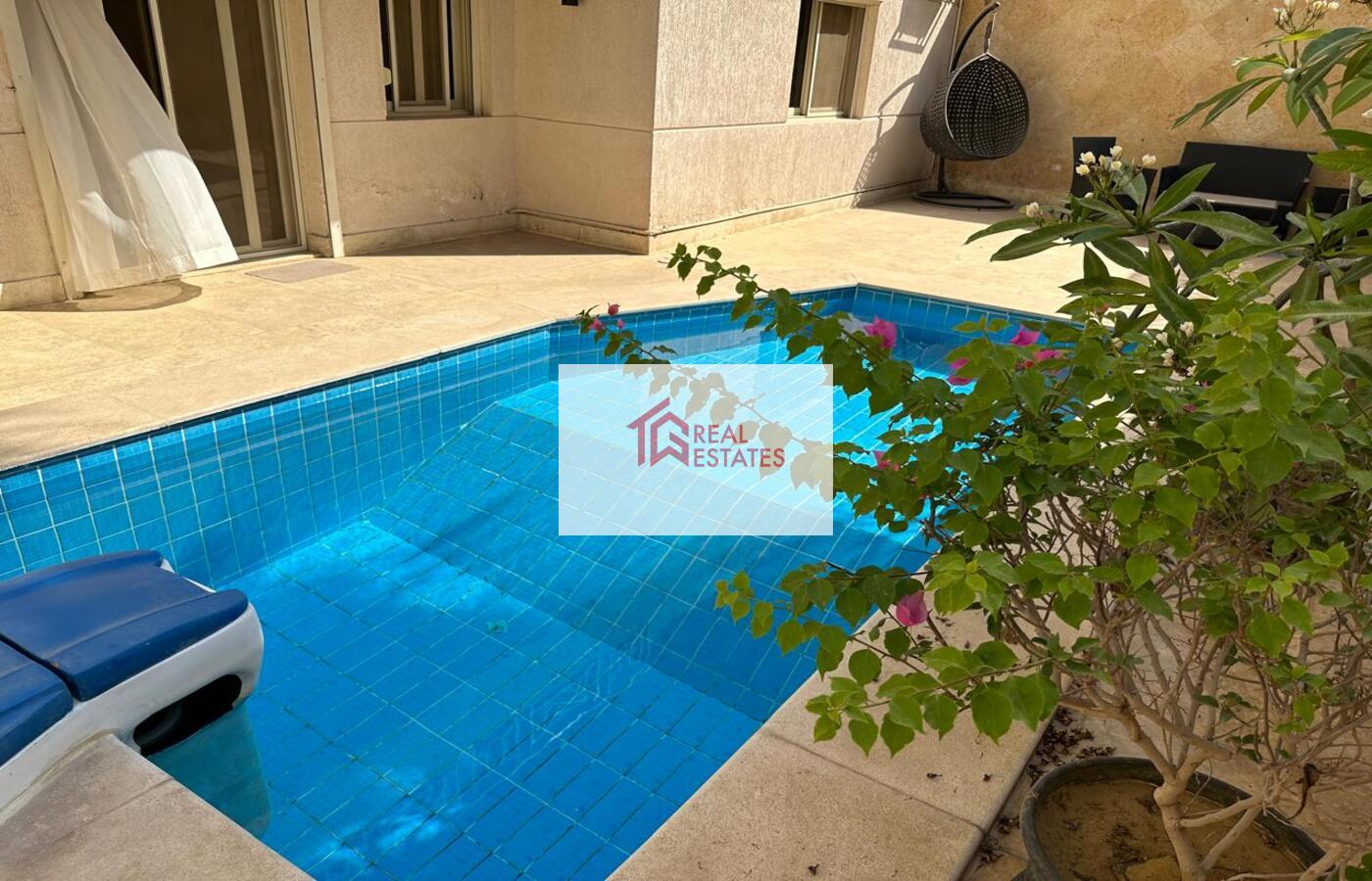 Modern Ground Floor with private pool For Rent in Sarayat Maadi - Cairo- Egypt