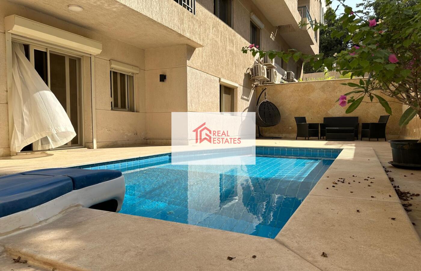 Modern Ground Floor with private pool For Rent in Sarayat Maadi - Cairo- Egypt