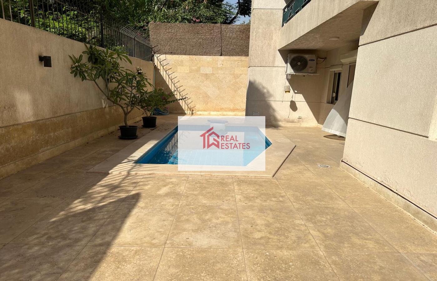 Modern Ground Floor with private pool For Rent in Sarayat Maadi - Cairo- Egypt