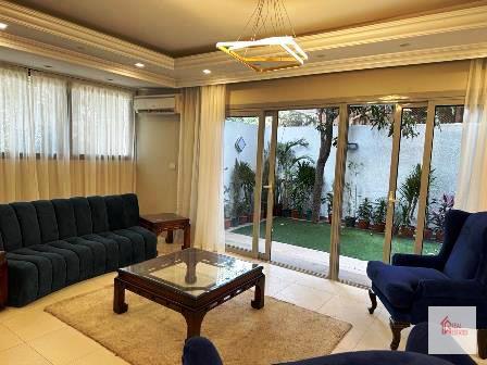 Modern furnished ground floor apartment rent furnished maadi Sarayate Cairo Egypt