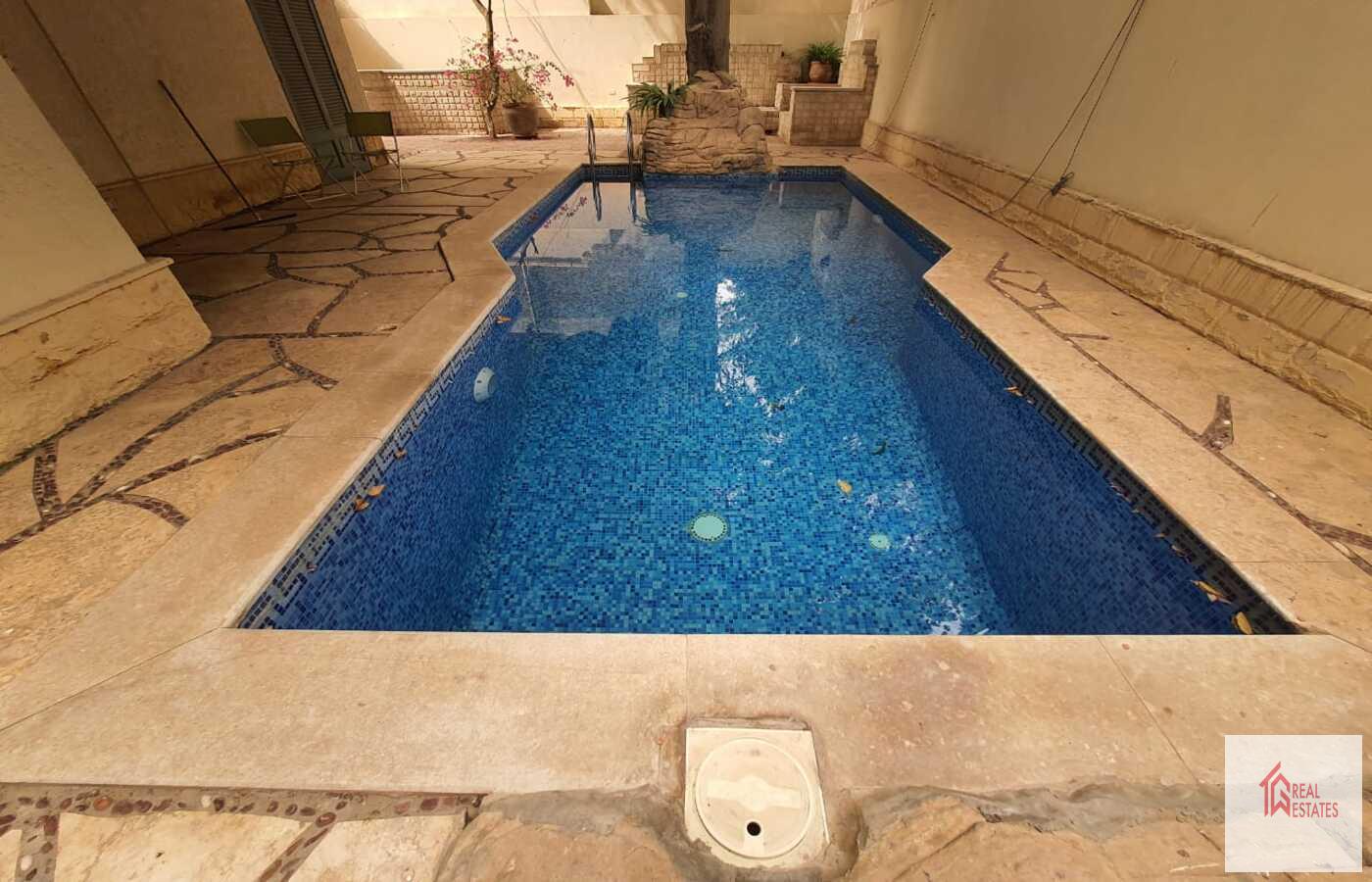 Ground floor with private pool for rent in Sarayat El Maadi - Cairo - Egypt