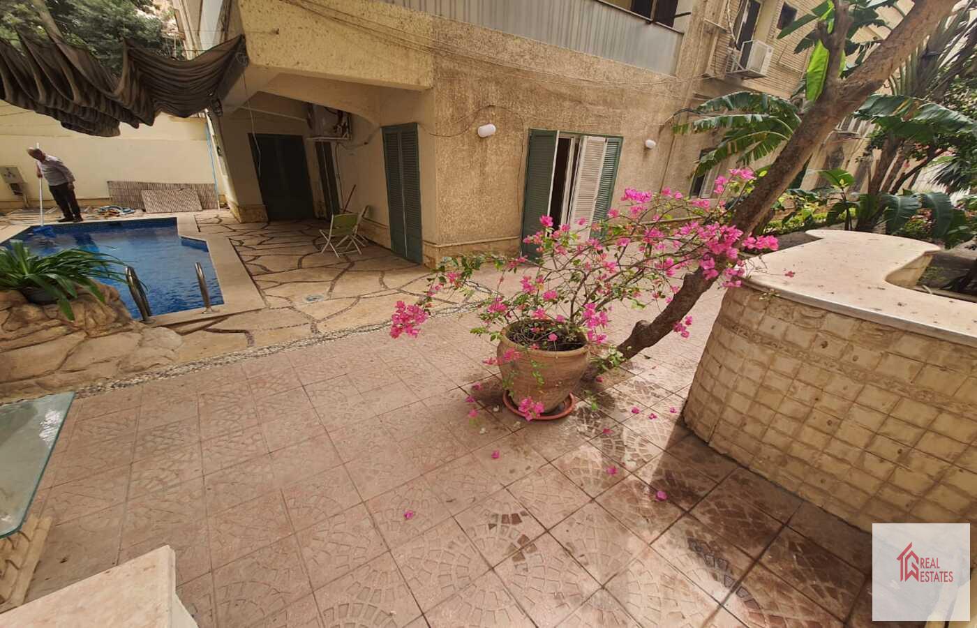 Ground floor with private pool for rent in Sarayat El Maadi - Cairo - Egypt