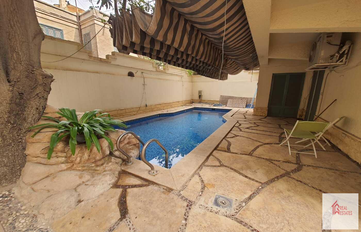 Planta baja con piscina privada en alquiler en Sarayat El Maadi - El Cairo - Egipto