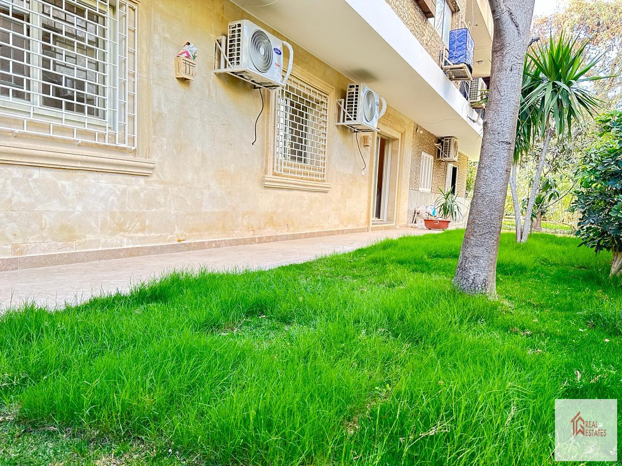 Ground floor 2 bedrooms 2 bathroom rent maadi Sarayate Cairo Egypt