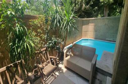 Ground floor apartment two story duplex 4bedrooms 4 bathrooms private pool and entrance semi furnished