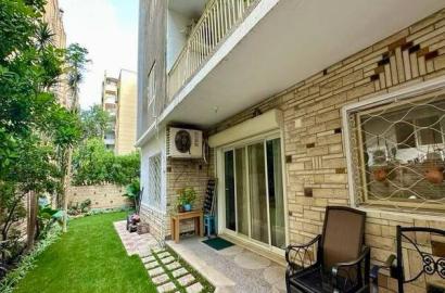 Ground floor apartment furnished Prime Location in Sarayat Maadi 📍next to french school and American school