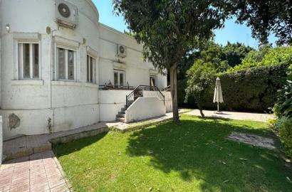 standalone villa for rent in maadi one floor with big private Garden Cairo egypt