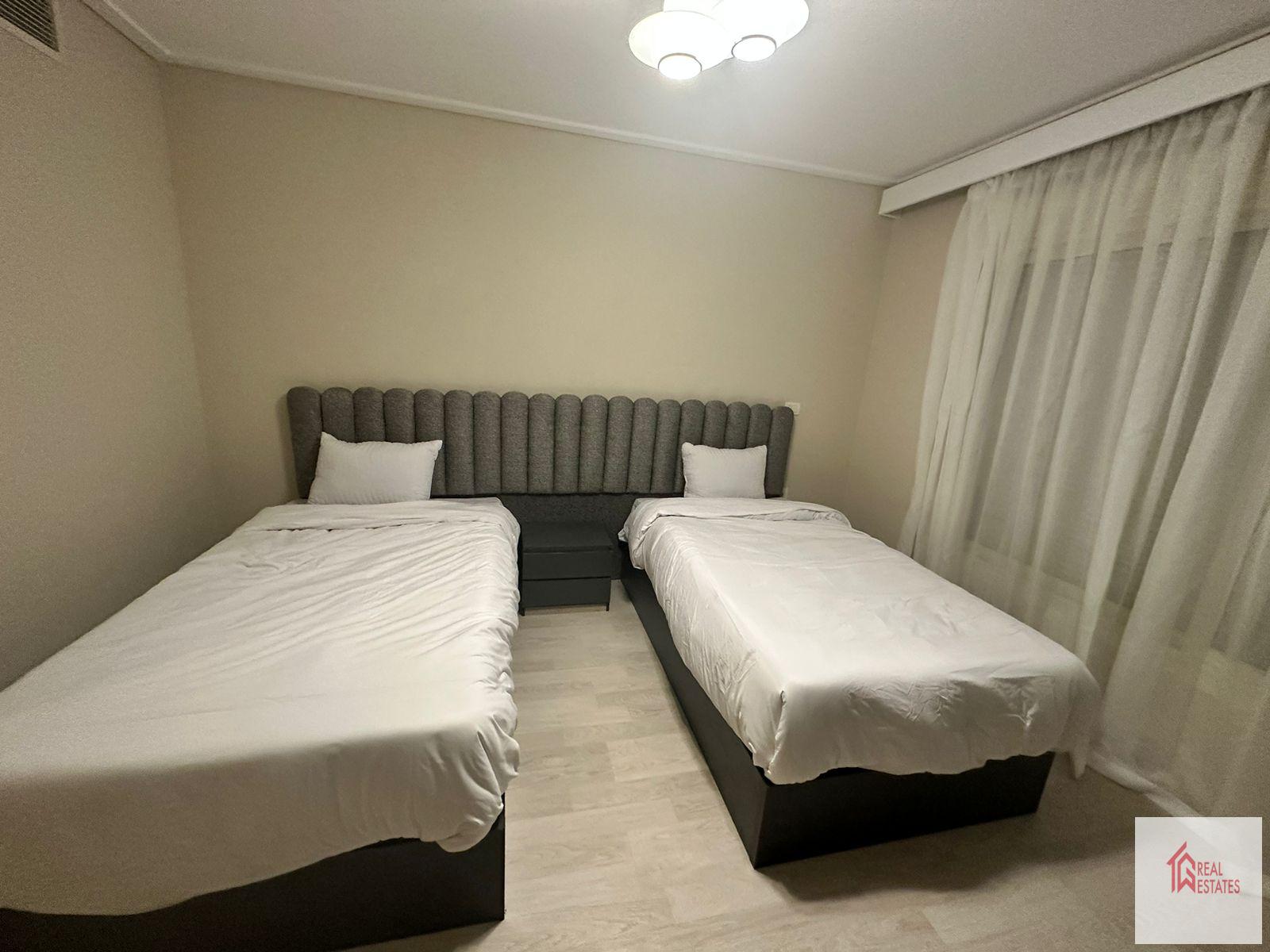 New Giza Mısır'da yıllık kiralık yeni, modern mobilyalı daire