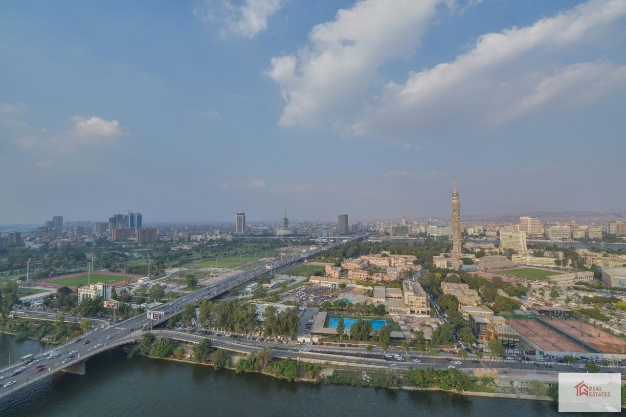 Apartment for rent in Nile View Panaromic Agouza, Giza , Egypt Area: 472 m It consists of 4 rooms, 2 of them with bathroom Rental