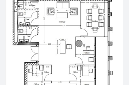 Office Finished 141 M2 EDNC SODIC New Cairo Egypt