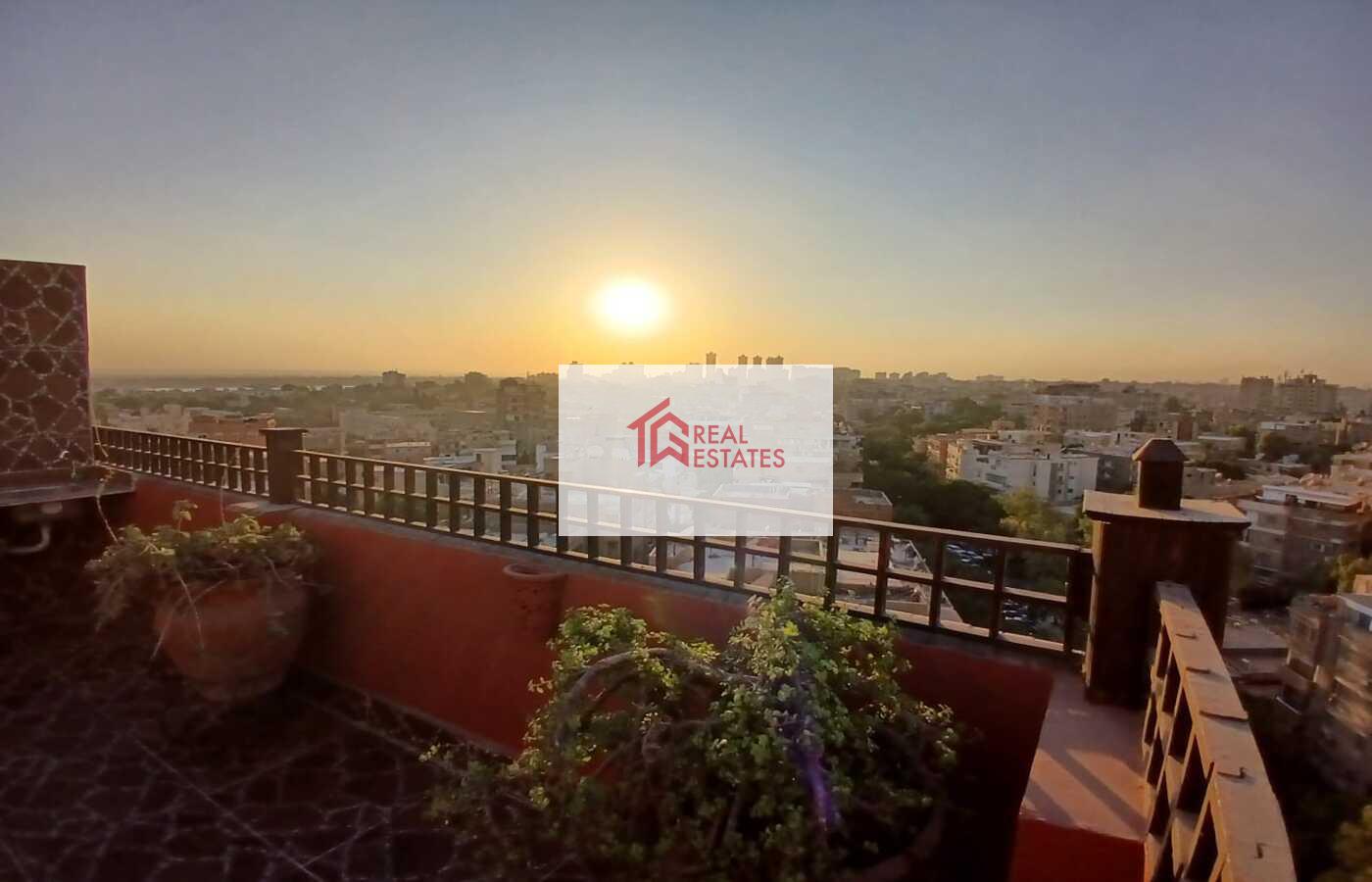 Penthouse uLtra modern for rent fully Furnished maadi degla egypt