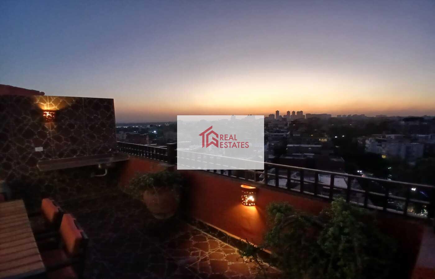 Penthouse uLtra modern for rent fully Furnished maadi degla egypt